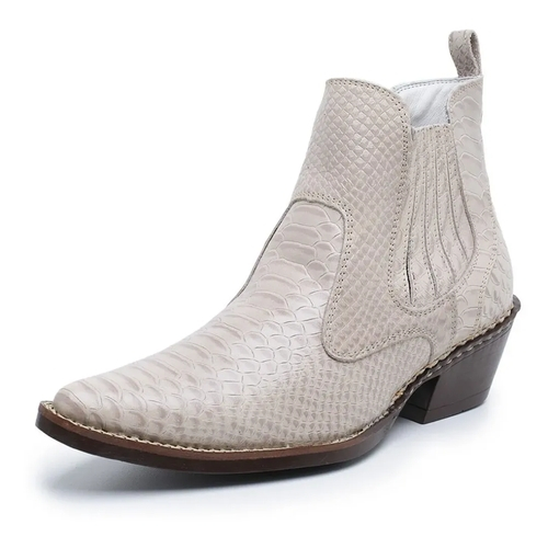 botinas masculinas bico fino