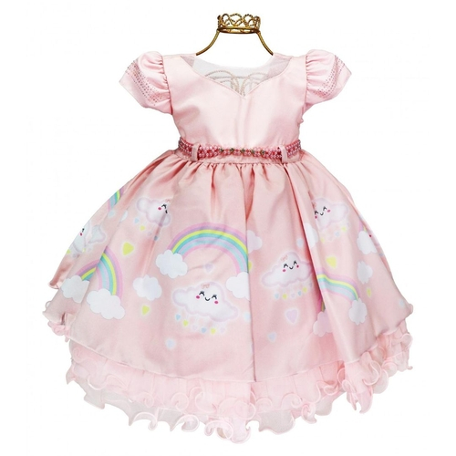 vestido chuva de amor luxo