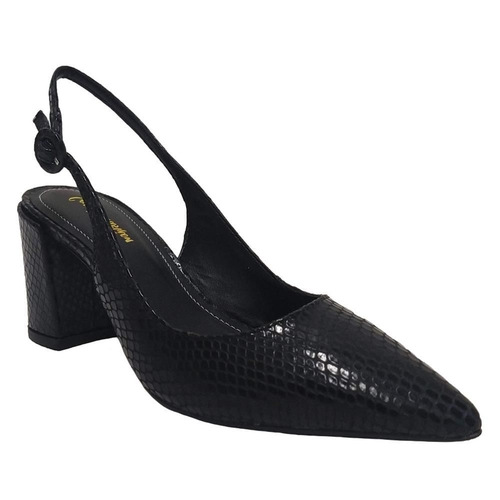 scarpin branco com fivela