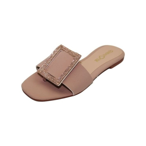 sandalia rasteira com fivela
