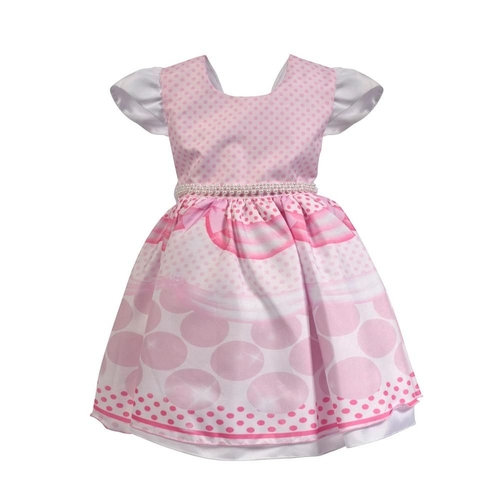 vestido infantil com manga princesa