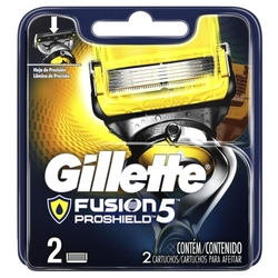 Menor preço em Carga Gillette Aparelho de Barbear Fusion Proshield c/2