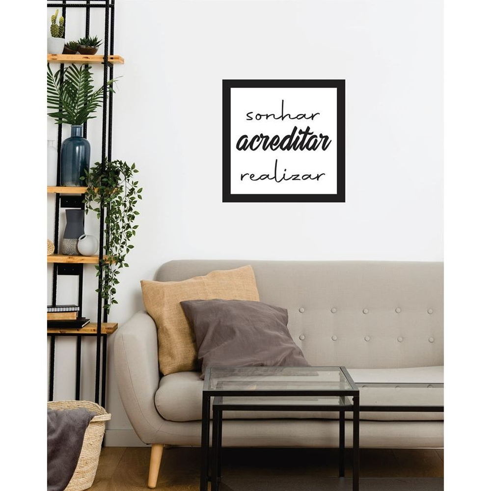 Quadro Sonhar Acreditar Realizar em Promoção na Americanas