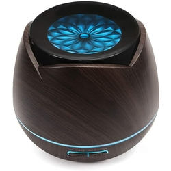 Umidificador E Difusor Aromatico Madeira Escura Led 400ml Menor preço em Umidificador E Difusor Aromatico Madeira Escura Led 400ml