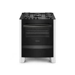 Fogão de Piso Continental FC5VB 5 Bocas Automático Branco com Mesa de Vidro Temperado - Bivolt é boa?