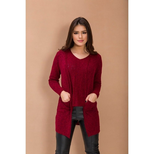 cardigan cor vinho