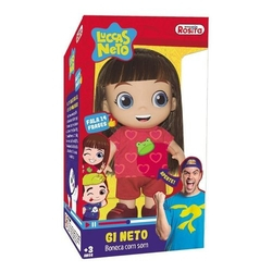 Boneca Aventureira Gi Com 14 Frases Luccas Neto Rosita 1073 Menor preço em Boneca Aventureira Gi Com 14 Frases Luccas Neto Rosita 1073