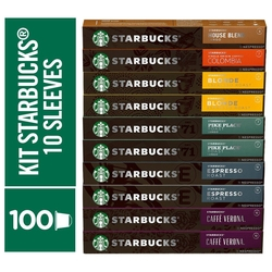 Kit de Cafés Mistos Starbucks by Nespresso - 100 cápsulas Menor preço em Kit de Cafés Mistos Starbucks by Nespresso - 100 cápsulas