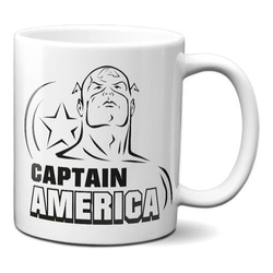Caneca Capitão América Marvel Presente Vingadores Menor preço em Caneca Capitão América Marvel Presente Vingadores