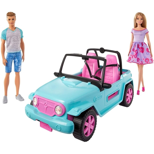 Carro da Barbie e do Ken para Viagem de Praia, Rosa - Dular