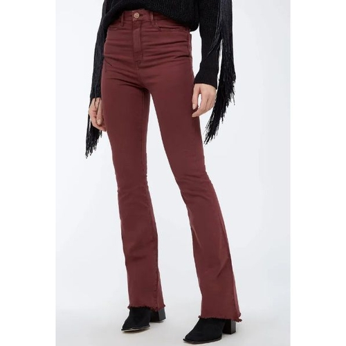 calça flare bordo