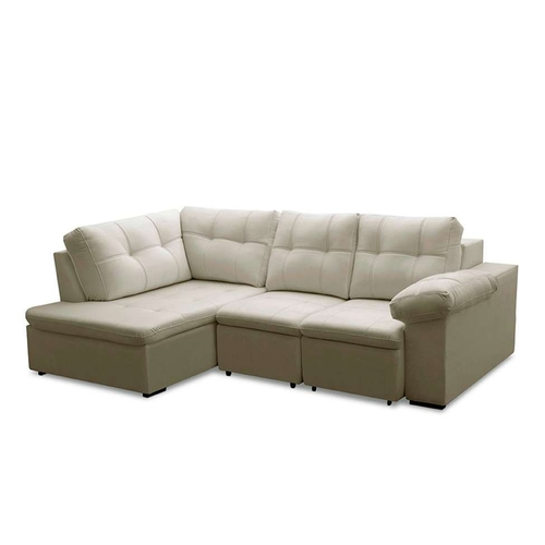 Sofá 4 Lugares Savana Com Chaise Esquerdo Veludo Off White Em Promoção Ofertas Na Americanas Chaise Esquerdo Veludo Off White, Off White Leather Sofa Bed