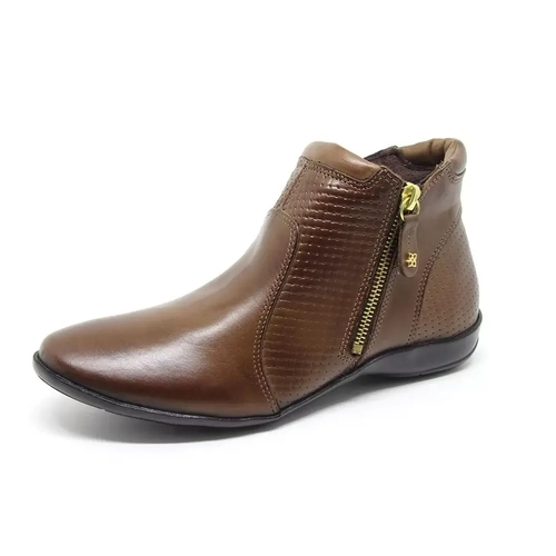 bota rasteira cano curto com cadarço