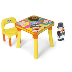 Menor preço em Mesa Mesinha Infantil com Cadeira e Boneco Mundo Bita