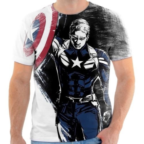 camisa personalizada do capitão américa