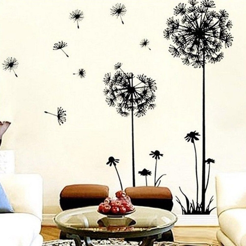 Dandelion walplus com cotações Esperança Ao Vivo Aprender Adesivo De Parede Decoração Casa Sala