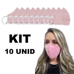KIT Máscara De Tecido Lavável 10 Unidades (ESCOLHA A COR) Dupla camada de Proteção Lavável Reutilizavel Não Descartável não N95 Ninja não Cirurgica Tricoline Algodão Pano é boa?