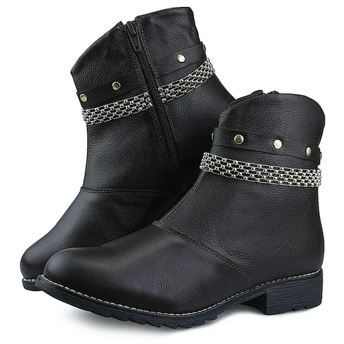 bota feminina coturno marrom