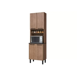 Paneleiro p/ Forno Cozinhas Itatiaia Acácia - 4 Portas PL 4PT-64 - Castanho Menor preço em Paneleiro p/ Forno Cozinhas Itatiaia Acácia - 4 Portas PL 4PT-64 - Castanho