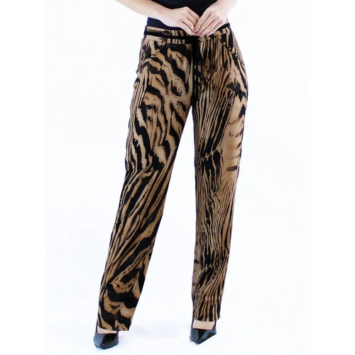 calça feminina pantalona estampada