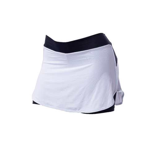 short saia branco academia