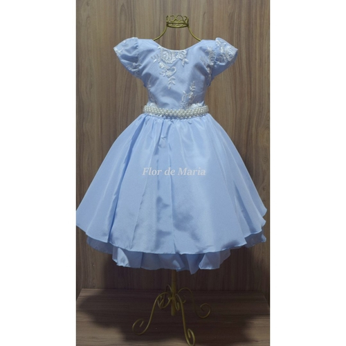 vestido azul para daminha