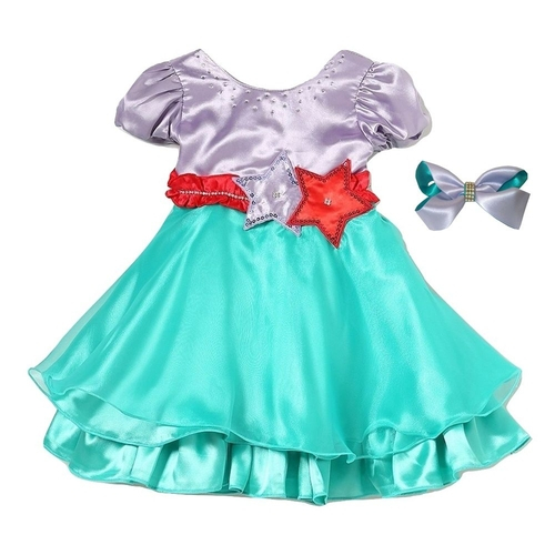 vestido tematico pequena sereia