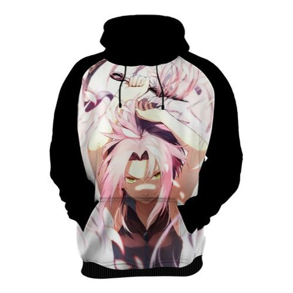 sakura moletom com capuz naruto