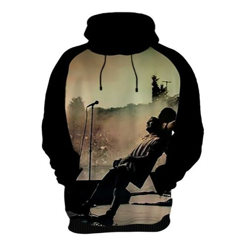 pearl jam zip up moletom com capuz