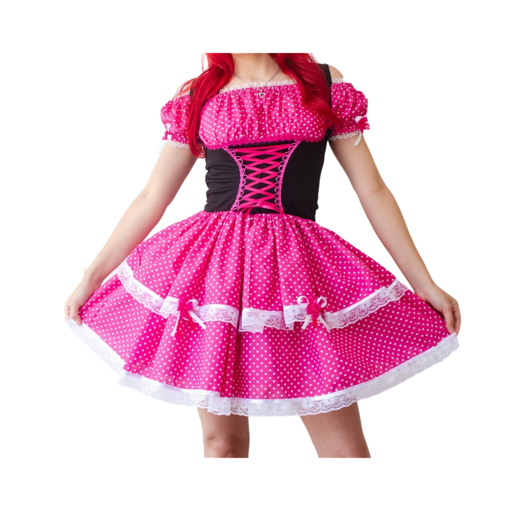 vestido caipira adulto luxo