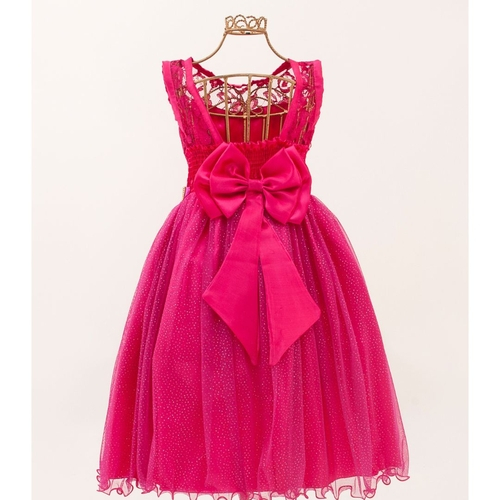 vestido de dama de honra rosa pink