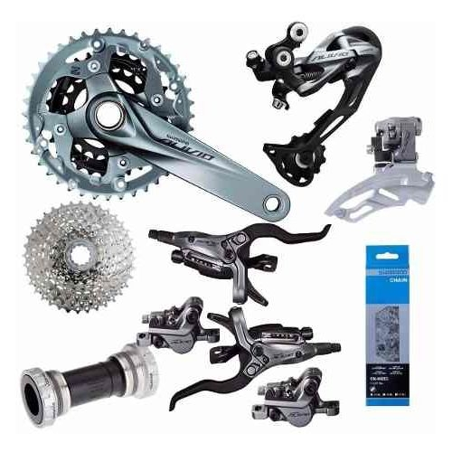 Grupo shimano alivio m4050 27 velocidades freio hidráulico Clearance