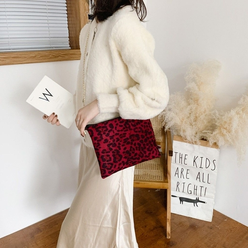 fur bolsa leopard