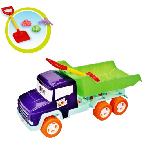 Caminhão de Brinquedo Super Caçamba Vermelho - Magic Toys - Lojas Moveletro