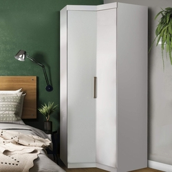 Menor preço em Guarda Roupa Modulado Canto Sauá CabeCasa MadeiraMadeira Branco