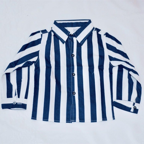 camisa social branca listrada