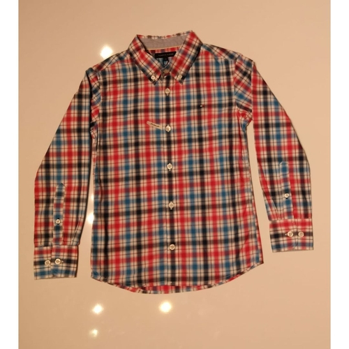 camisa xadrez tommy hilfiger infantil