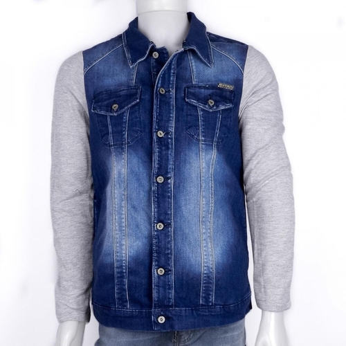 jean moletom com capuz jacket men's