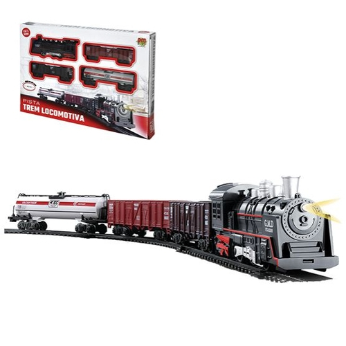 Trem Ferrorama Brinquedo Locomotiva com Som e Luz a Pilha em Promoção na  Americanas