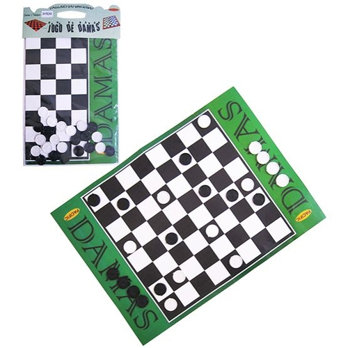 Jogo de Damas 24 Peças e Tabuleiro 60 x 50 cm – Bilharmais®