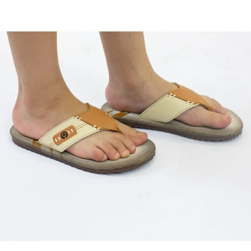 chinelo couro infantil masculino