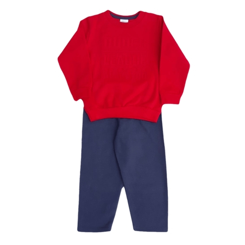 calça moletom vermelha infantil