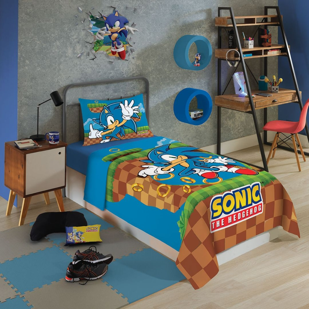 Jogo decorativo menino sonic