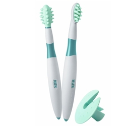 Kit de Treinamento Escova De Dentes e Massageador - NUK Menor preço em Kit de Treinamento Escova De Dentes e Massageador - NUK