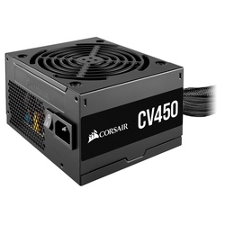Fonte ATX Corsair CV450 450W 80 Plus Bronze Preta Cabos Sleeve Com Cabo de Força BR - CP-9020209-BR Menor preço em Fonte ATX Corsair CV450 450W 80 Plus Bronze Preta Cabos Sleeve Com Cabo de Força BR - CP-9020209-BR