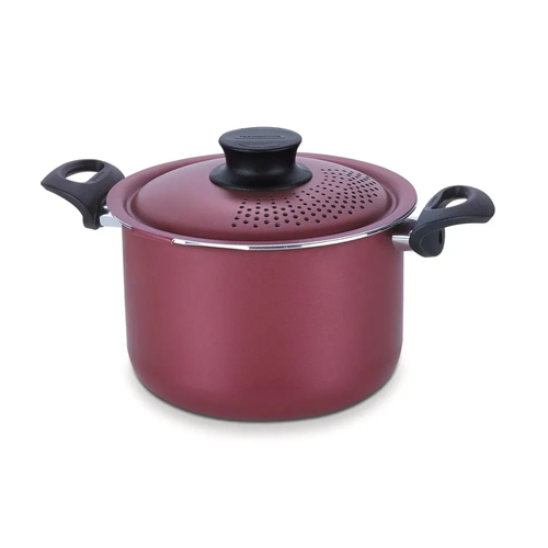 ESPAGUETEIRA TRAMONTINA PARIS ALUMÍNIO C/ REVESTIMENTO ANTIADERENTE STARFLON T1 C/ TAMPA DE ALUMÍNIO VERMELHO 20 CM 4,2L Menor preço em ESPAGUETEIRA TRAMONTINA PARIS ALUMÍNIO C/ REVESTIMENTO ANTIADERENTE STARFLON T1 C/ TAMPA DE ALUMÍNIO VERMELHO 20 CM 4,2L