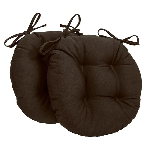 Almofada Para Assento Redondo Ø40cm Marrom Em Promoção Ofertas Na Americanas Almofada Para Assento Redondo Ø40cm, 16 Inch Round Outdoor Chair Cushions