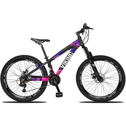 Bicicleta Aro 26 Quadro 13 Alumínio 21v Freio Disco Vmaxx Freeride Tuff Preto/Rosa - Viking é boa?