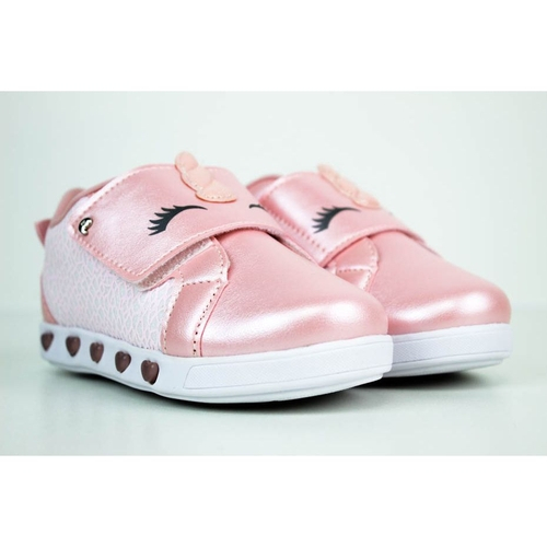 tênis pampili sneaker luz rosa