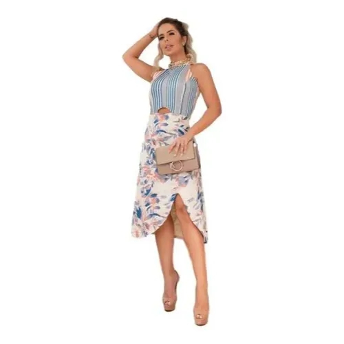 vestido longuete social